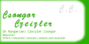 csongor czeizler business card